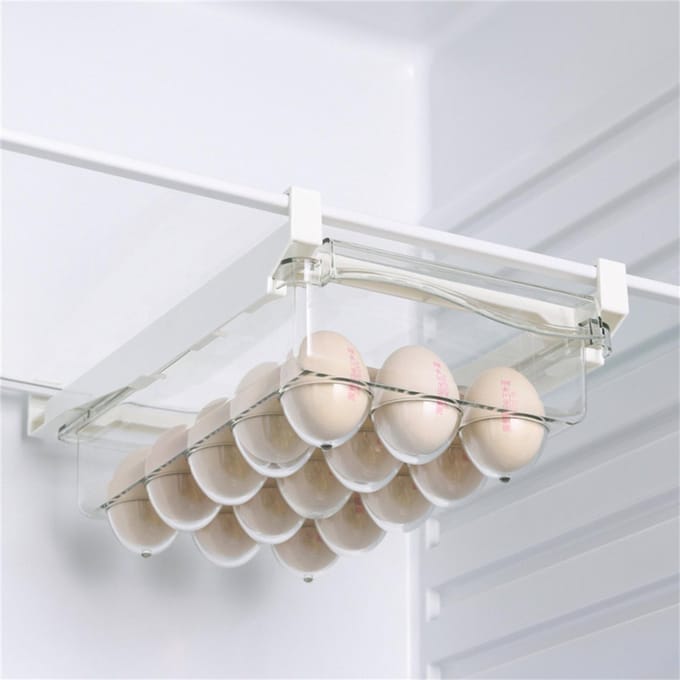 Transparante Opbergbak Duurzaam ABS PET Lade Type Transparant Ontwerp Brede Toepassing Eieropslag white