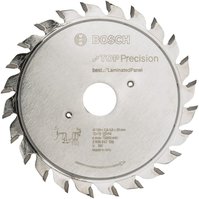 Bosch - Voorritsblad Top Precision Laminated Panel 120 x 20 x 2,8-3,6 mm, 12+12