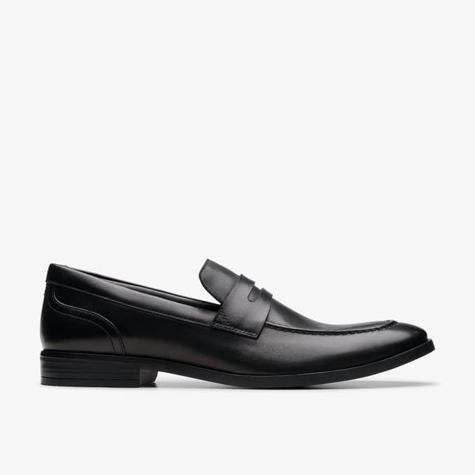 Brandon Stap Zwarte Leren Schoenen