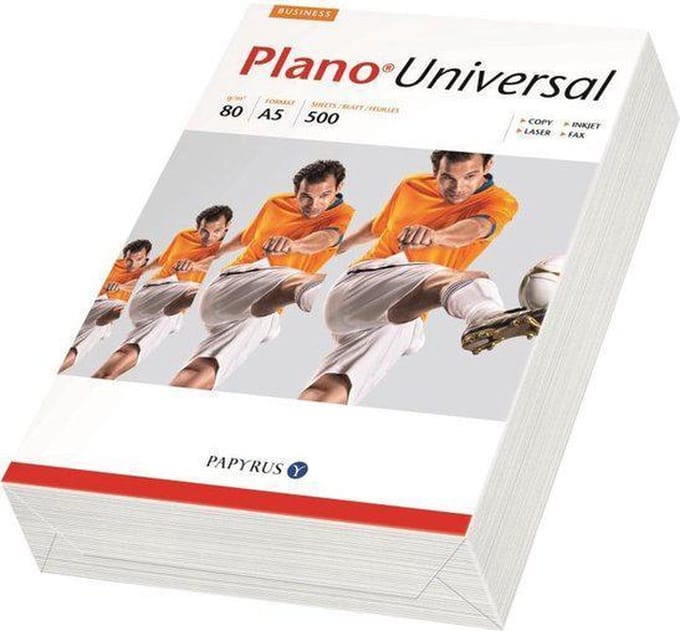 KOPIEERPAPIER PLANO UNIVERSAL A5 80G R WIT 500 Pagina's