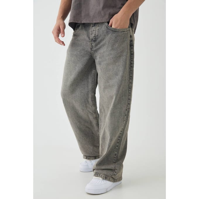 Essential Relaxed Fit Jeans | Stone | Size 52R