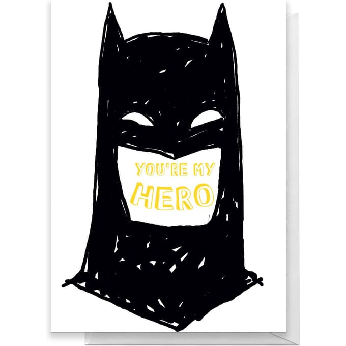 Batman You're My Hero Greetings Card - Large Card