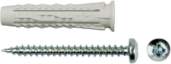 SMART | Nylon universeelplug + schroef CK 8x40 NZN | 6 st