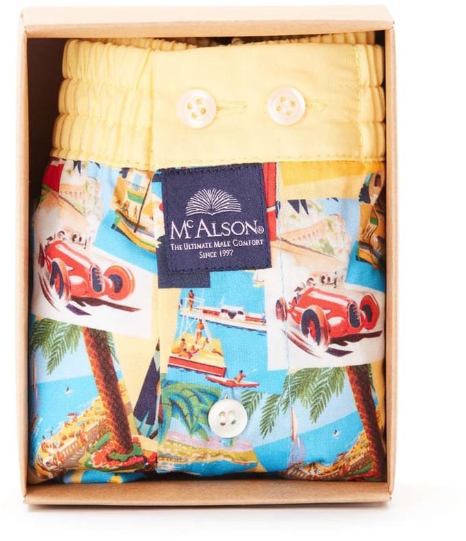 McAlson Boxershort - Beach Côte d'Azur Yellow M