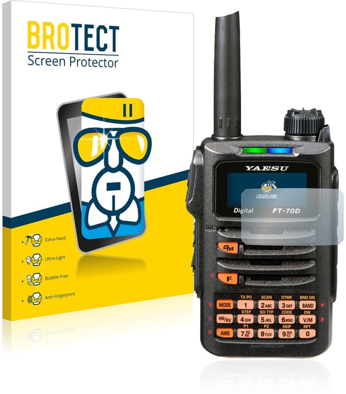 Screenprotector voor Yaesu FT-70DR Beschermglas transparant