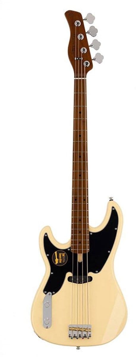 Sire D5 A4L/VW Marcus Miller linkshandige basgitaar 4 snarig passief elzen vintage white