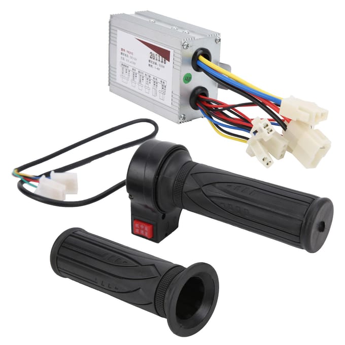 Poignées d'accélérateur de vélo 12V500W Contrôleur à balais 3 ?Poignée de vitesse Accessoire pour vélo électrique white