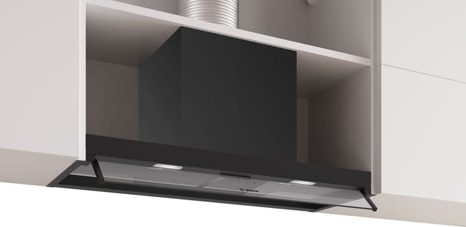 Bosch DBB85CC60 - Serie 4 - Afzuigkap - Geïntegreerde schouwkap - 80 cm - Zwart