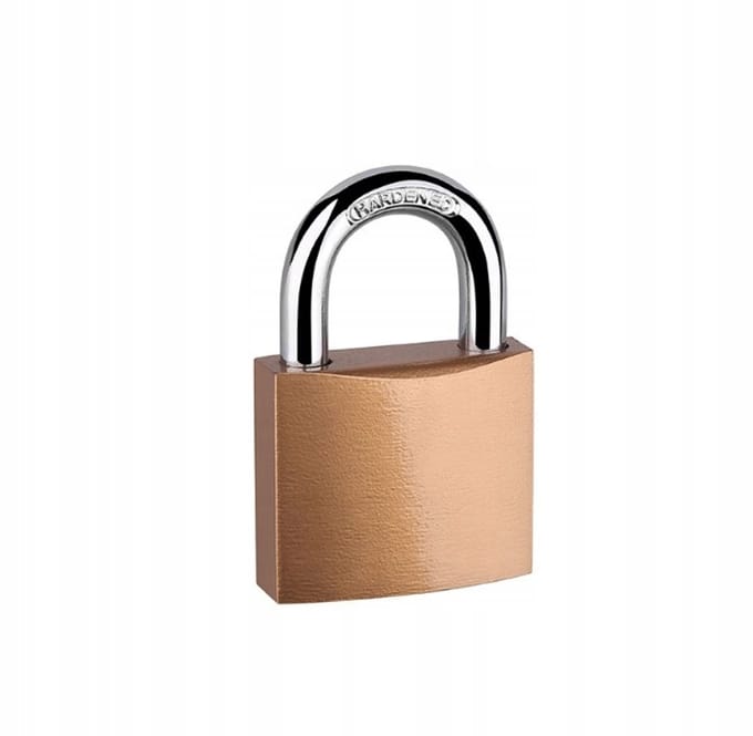 Gouden gietijzeren schot-hangslot 40mm VDV