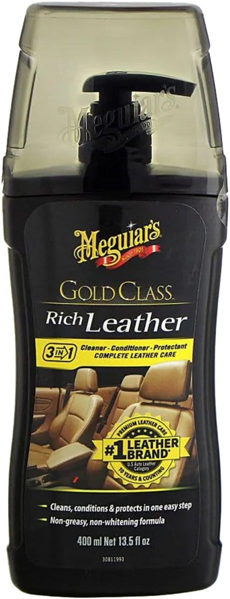 Meguiar's Gold Class Rich Leather Cleaner & Conditioner - auto leer behandelen - leer reinigen auto - 400ml