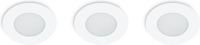 Prolight Inbouwspot Rond - Integrated LED - 3x5W - IP65 - Ø82 mm - Wit