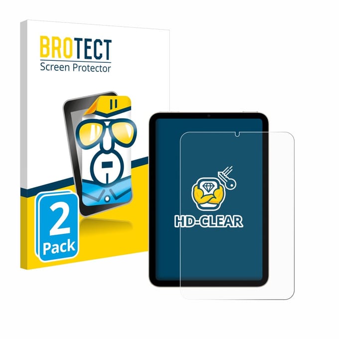 BROTECT - Screenprotector voor Apple iPad Mini 7 2024 - Folie Beschermfolie transparant 2 Stuks