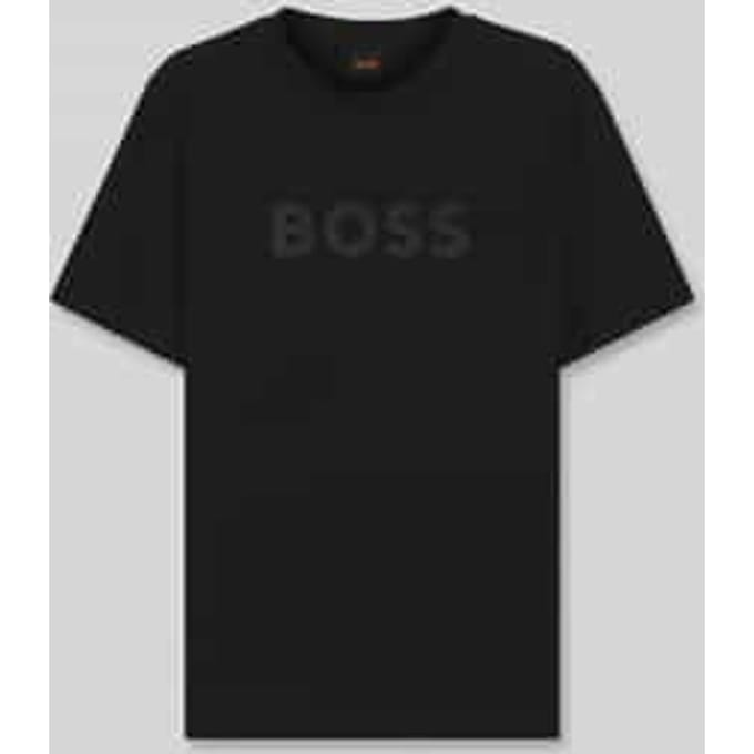 regular fit T-shirt van puur katoen model 'TE_LOGO'