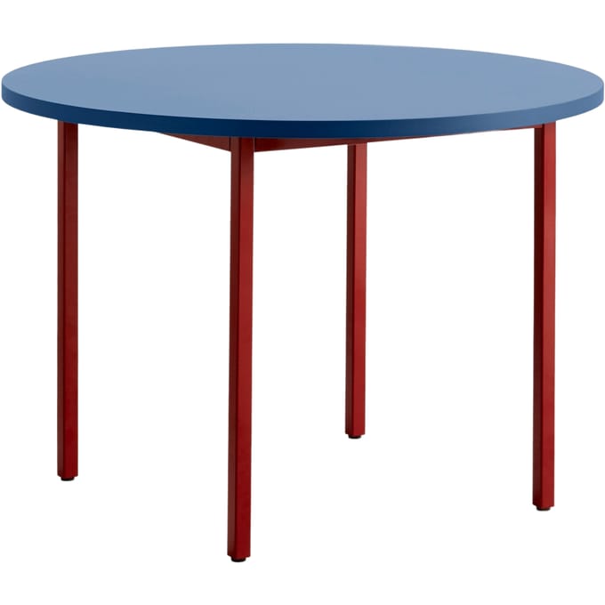HAY Two Colour Tafel rond - blauw - red - Ø 105 cm
