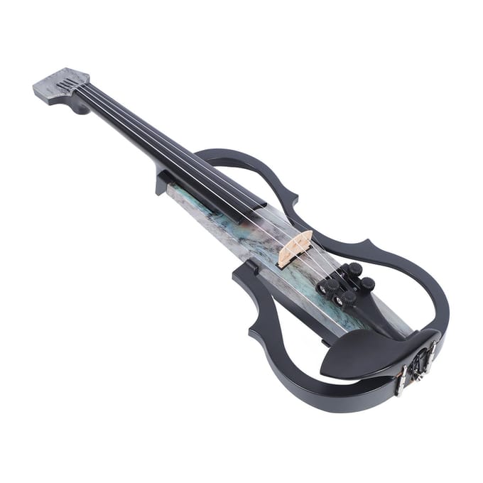 Professionele Stille Elektrische Viool Koolstofvezel en ABS 44 Volledige Grootte Elektrische Viool met Element gray