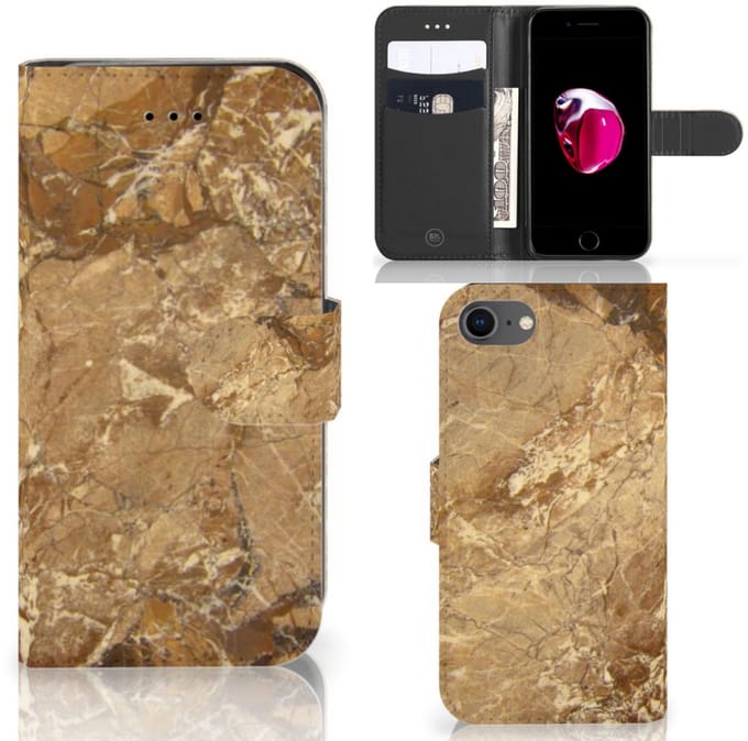 iPhone 7 | 8 | SE (2020) | SE (2022) Bookcase Marmer Creme