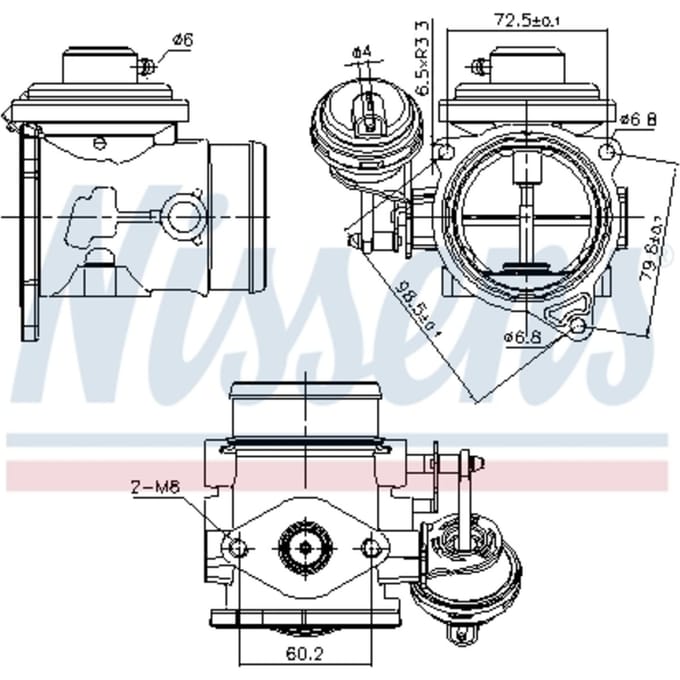 EGR-klep NISSENS 98301