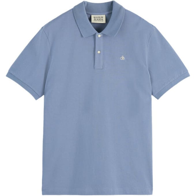 Scotch & Soda Seasonal Core Pique Chest Logo Polo