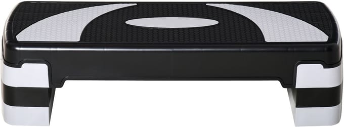 HOMCOM stepboard - kunststof - 80L x 31B x 20H cm - zwart