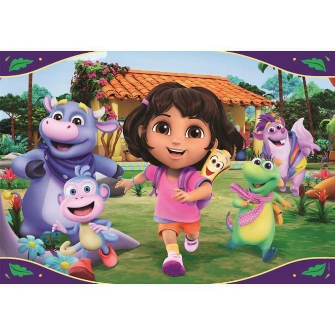 Clementoni - Puzzel - 24 Stukjes - Dora the Explorer - Puzzel Voor Kinderen - Maxi Super Color - vanaf 3 jaar