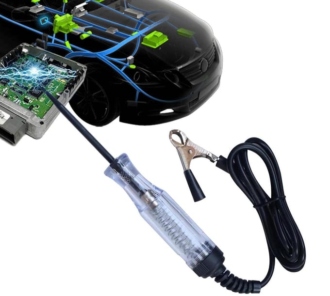 Elektrische Tester - Spanning Pen - Auto Circuits Testen - Snelle Foutdetectie - 6-24V Bereik - Transparant