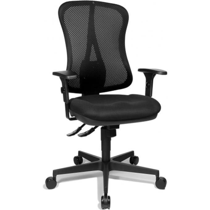 HEAD POINT SY - Professionele bureaustoel Zwart Stof / Netstof
