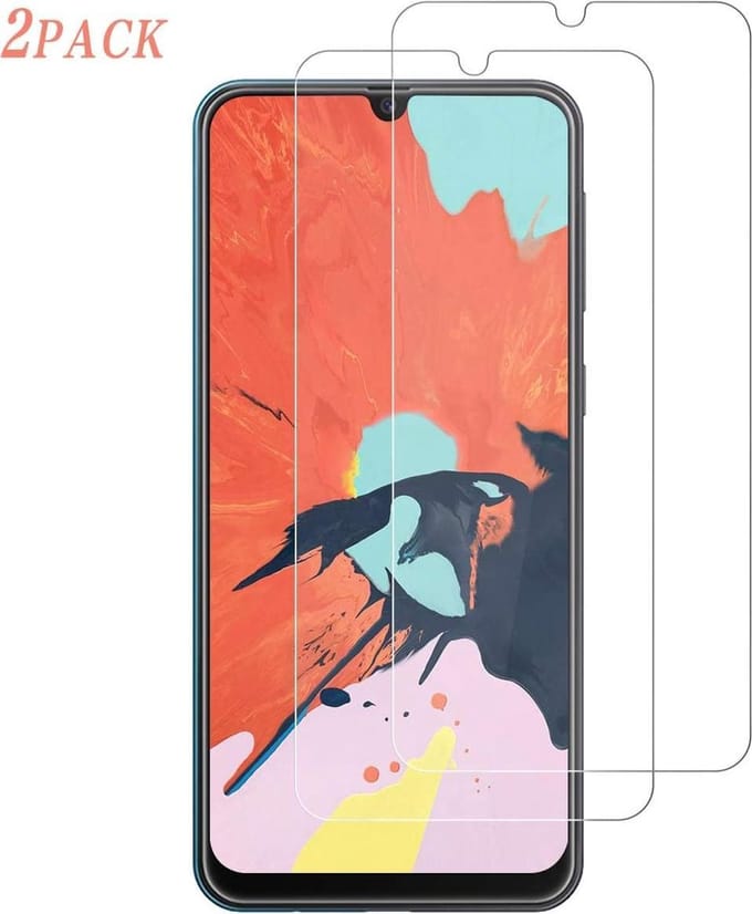 2x Screenprotector Tempered Glass Glazen Gehard Screen Protector 2.5D 9H (0.3mm) - Glasplaatje Geschikt voor: Samsung Galaxy M30S - Tempered Glas