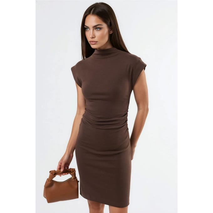 Mouwloze bodycon mini-jurk