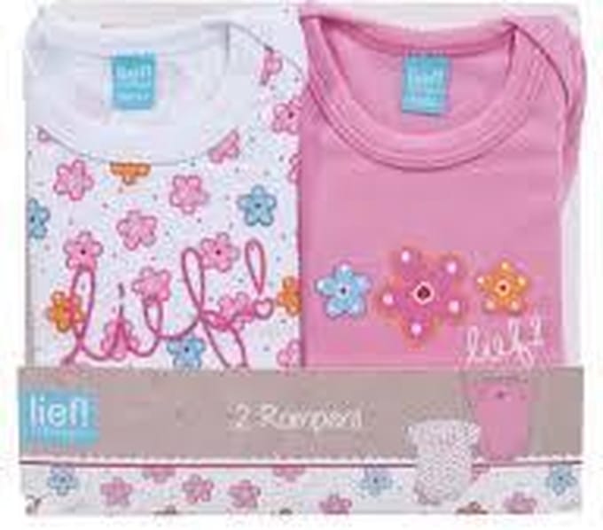 Lief! 2 pack rompers meisje 62/68