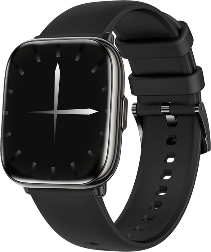 Xssive SW9 Smartwatch Gitzwart - HD AMOLED Display - Hartslagmeter - Bloedzuurstofmeter - Bluetooth 5.3 - Waterdicht IP67