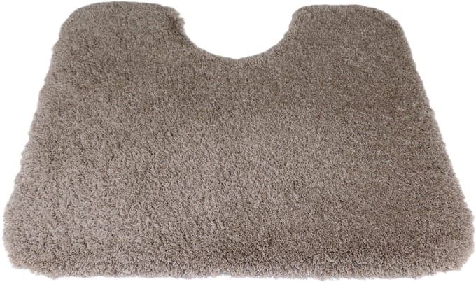 PRIMA - Dolce - WC mat - 50x60cm - beige - taupe - antislip - met uitsparing 21cm