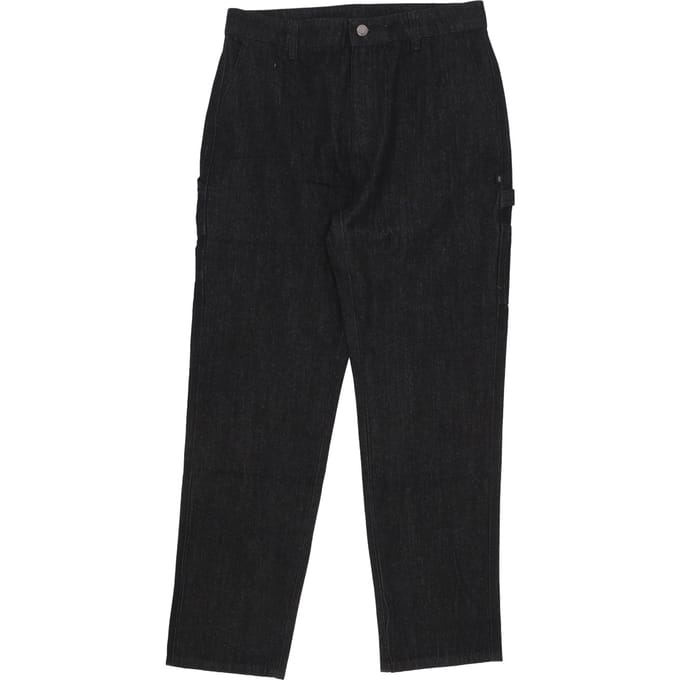 Lange heren denim timmermanbroek zwart