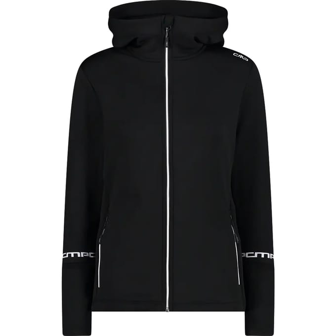 CMP Ski Pully Hooded - Wintersportpully Voor Dames - Met Capuchon - Zwart - M