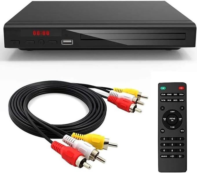 Dvd-speler - Multimedia speler - Thuisbioscoop - Full HD 1080P - Compact formaat - Zwart