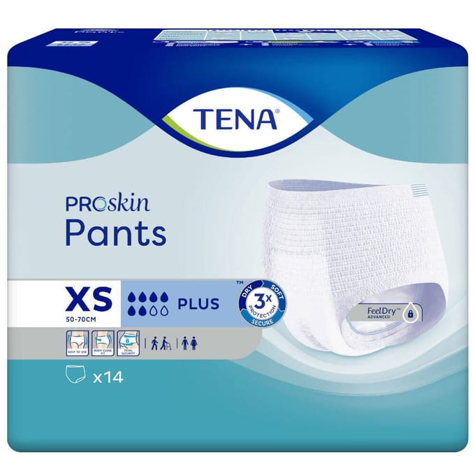TENA ProSkin Pants Plus Extra Small 14 Incontinentieslip