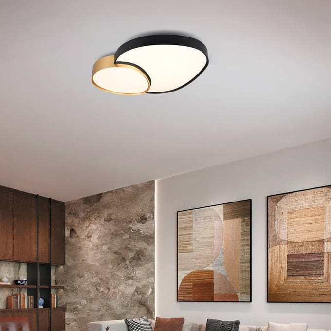 TRIO RISE - Plafondlamp - Wit mat - incl. 1x SMD 45W - Geintergreerde dimmer - Memory functie - Lichtkleur instelbaar
