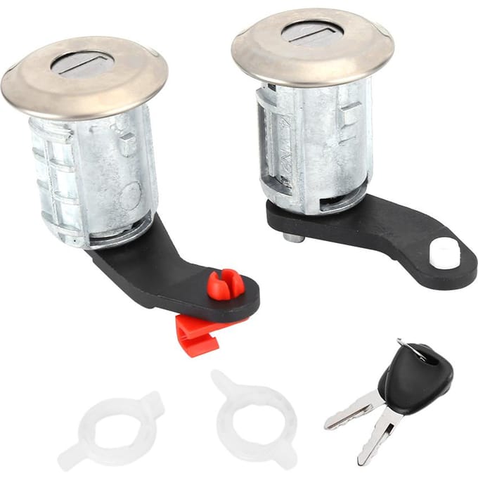 Cylindre de serrure de porte gauche droite avec 2 clés 7701470944 pour Renault Master 1998-2016 white