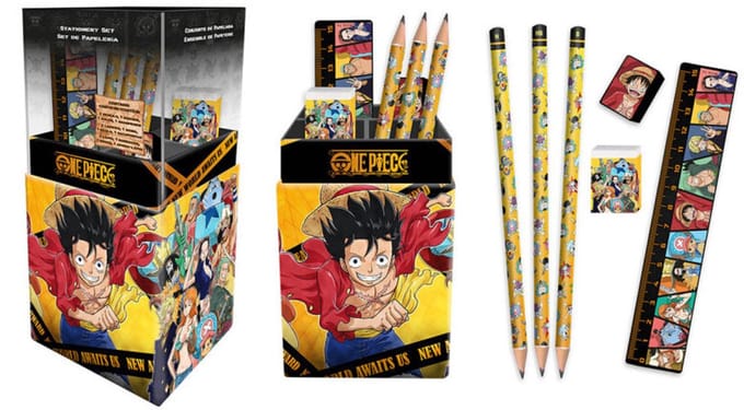 One Piece desk pen holder set