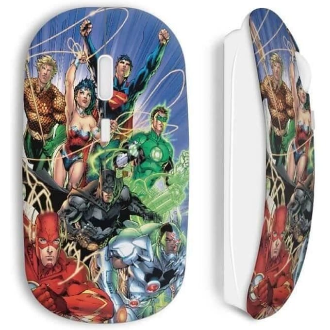 Souris sans fil flash batman superman green lanter