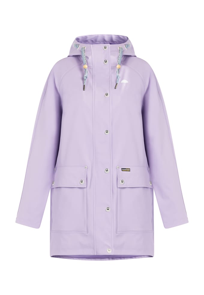Schmuddelwedda Oversized mackintosh bridgeport Dames Licht lavendel-280