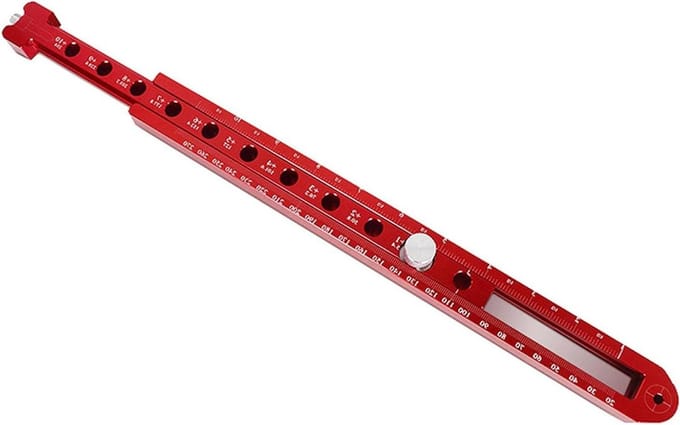 Houtbewerkingskompas - Cirkelmarker - Precisietekeningen Maken - Verstelbare Radius - Max 1068mm Diameter - Rood