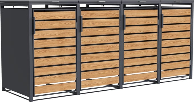 Viking Choice Container Ombyg - Antraciet - 4 Kliko's