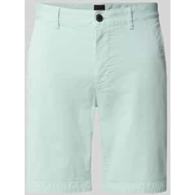 slim fit chino-short van katoenmix