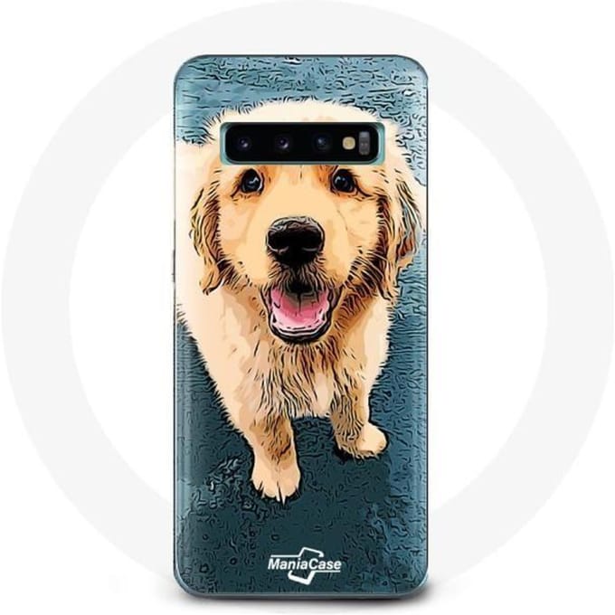 Coque pour Samsung Galaxy S10 Edge Golden retriever Chiot