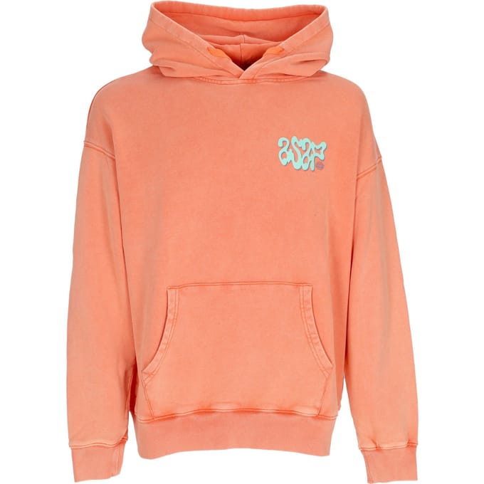 Asap lichtgewicht herenhoodie, gewassen koraal