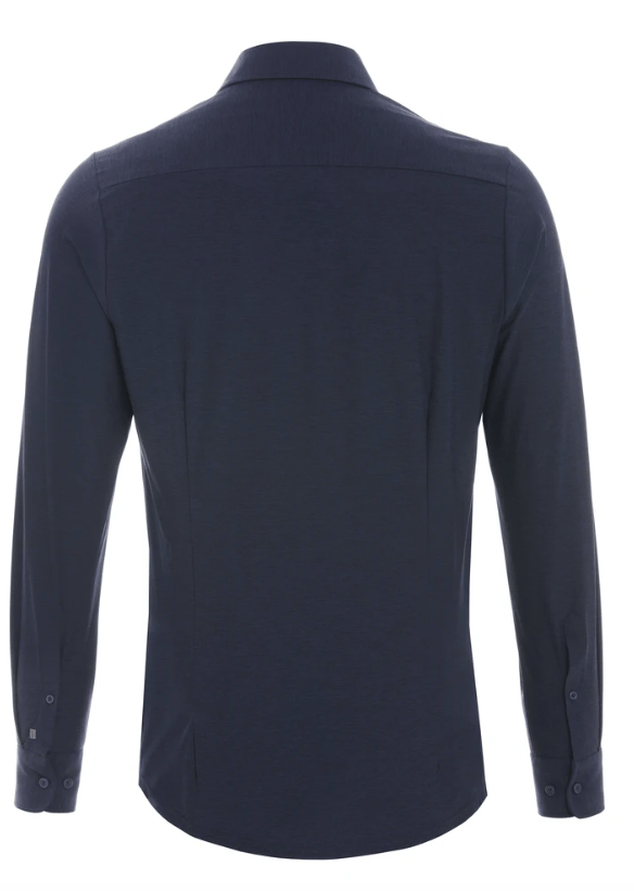 Pure H.Tico The Functional Shirt Donkerblauw (navy) - Maat 37 - Heren - Overhemden Casual
