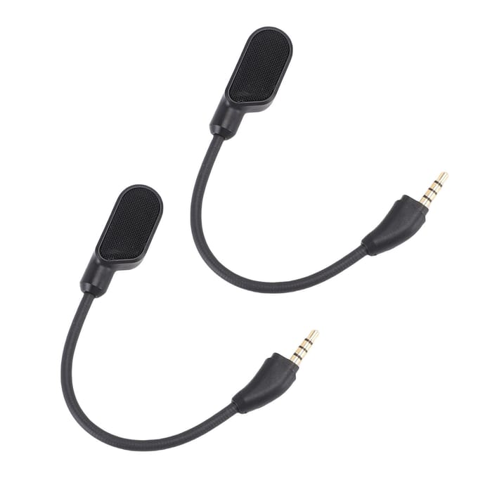 2 Stuks Gaming Headset Microfoon Geschikt voor HyperX Cloud III Bedrade Gaming Koptelefoon Ruisonderdrukkende 3.5mm Afneembare Microfoon