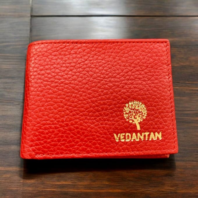 Portemonnee - Leer - Luxe - Vedantan - Rood - Heren - Cadeau - Feest - Kerst - Wallet - Mannen - Gift for Men