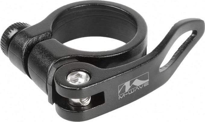 Zadelpenklem Clampy-QR 34,9 mm aluminium zwart