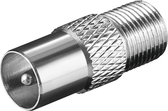F (v) - Coax IEC (m) adapter